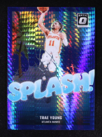 Trae Young 2024-25 Donruss Optic Splash! Hyper Blue #9 #014/175 at PristineAuction.com