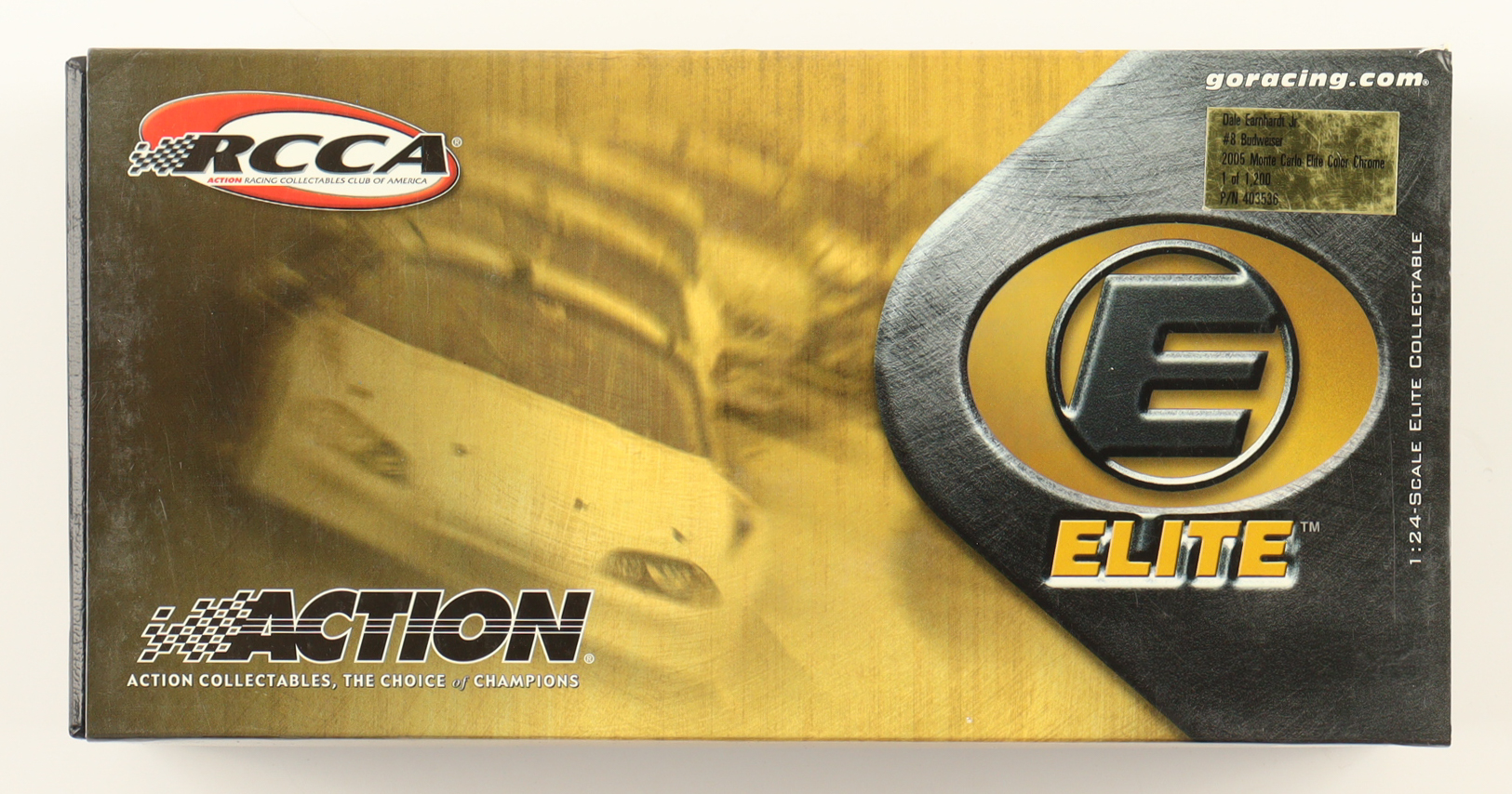 Dale Earnhardt Jr. LE NASCAR #8 Budweiser - 2005 Color Chrome Monte Carlo Elite 1:24 Scale Diecast Car at PristineAuction.com Dale Earnhardt Jr. LE NASCAR #8 Budweiser - 2005 Color Chrome Monte Carlo Elite 1:24 Scale Diecast Car at PristineAuction.com
