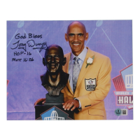 Tony Dungy Signed 8x10 Photo Inscribed "God Bless HOF 16 Matt 16:26" (Beckett) at PristineAuction.com