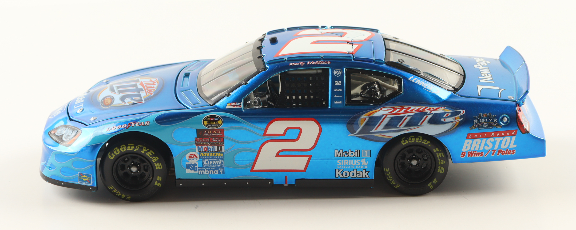 Rusty Wallace LE NASCAR #2 Miller Lite / Bristol Special - 2005 Charger 1:24 Scale Diecast Car at PristineAuction.com Rusty Wallace LE NASCAR #2 Miller Lite / Bristol Special - 2005 Charger 1:24 Scale Diecast Car at PristineAuction.com