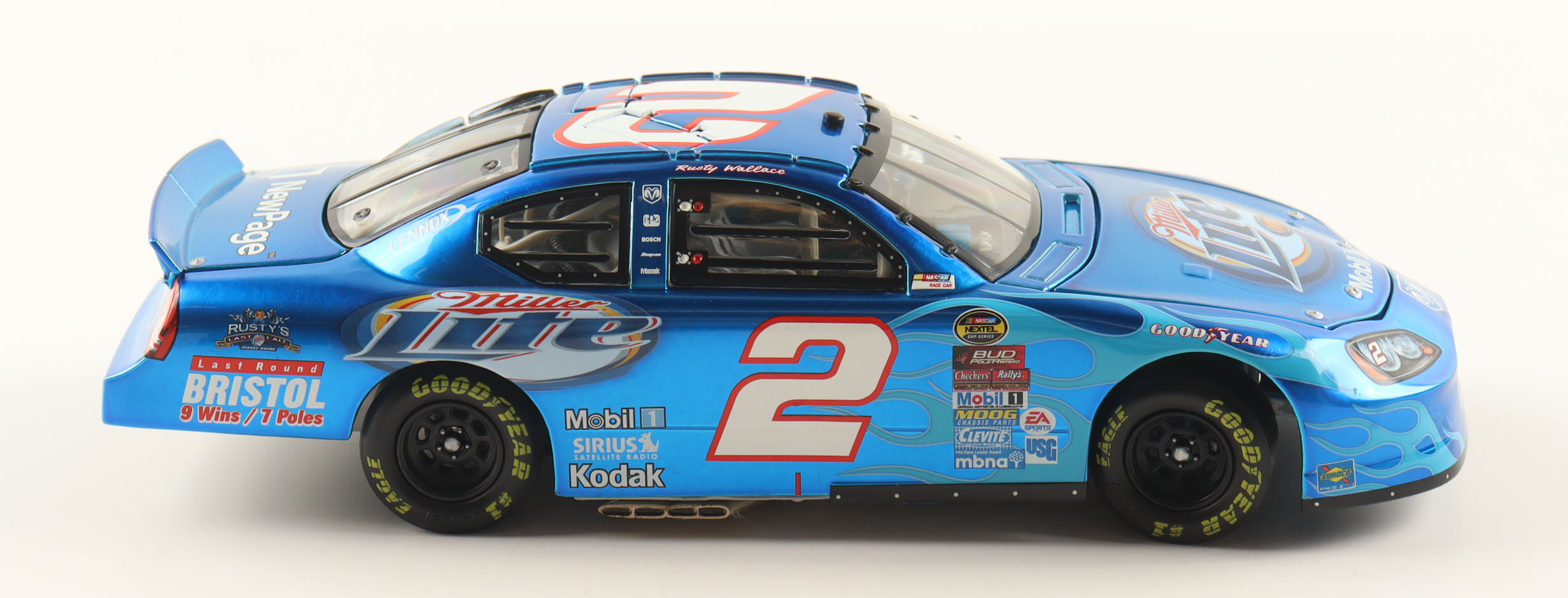 Rusty Wallace LE NASCAR #2 Miller Lite / Bristol Special - 2005 Charger 1:24 Scale Diecast Car at PristineAuction.com Rusty Wallace LE NASCAR #2 Miller Lite / Bristol Special - 2005 Charger 1:24 Scale Diecast Car at PristineAuction.com