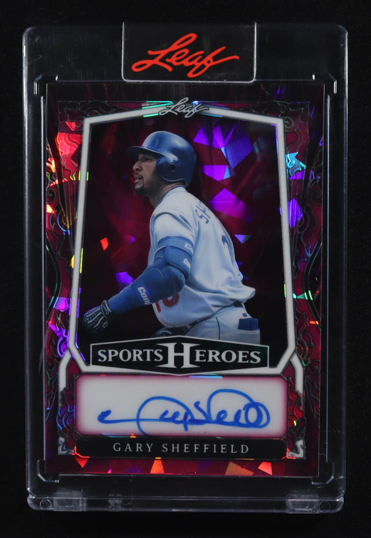 Gary Sheffield 2025 Leaf Sports Heroes Autograph Pink Crystal #BAGS1 #2/5 at PristineAuction.com Gary Sheffield 2025 Leaf Sports Heroes Autograph Pink Crystal #BAGS1 #2/5 at PristineAuction.com