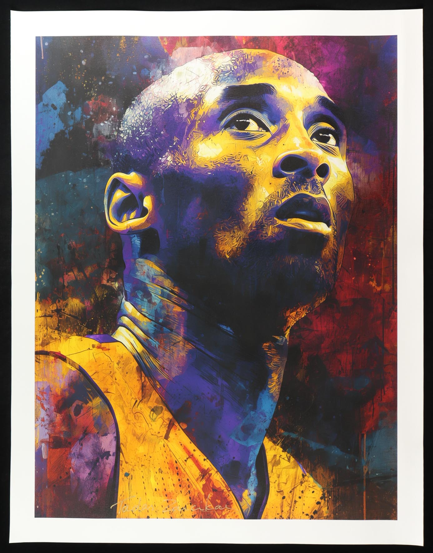 "Mamba Spirit" 2025 34x44 Original Painting on Canvas by Tadas Zaicikas | TedyZet (Zaicikas) at PristineAuction.com "Mamba Spirit" 2025 34x44 Original Painting on Canvas by Tadas Zaicikas | TedyZet (Zaicikas) at PristineAuction.com