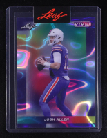 Josh Allen Leaf Vivid Purple Lava Pre-Production Proof #1/1 at PristineAuction.com
