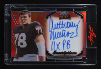 Anthony Munoz 2024 Leaf Metal Inscriptions Prismatic Red #MIAM1 #095/100 at PristineAuction.com