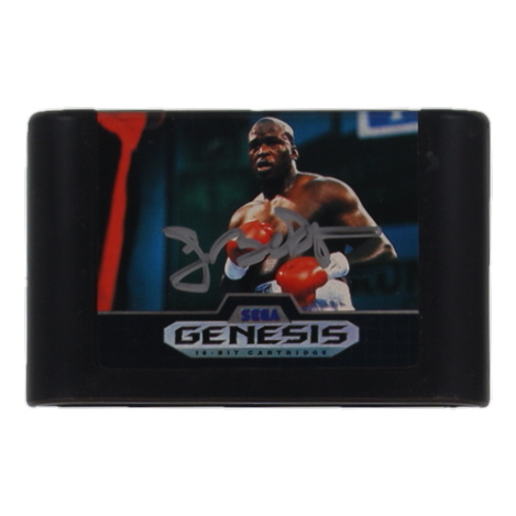 Buster Douglas Signed "James "Buster" Douglas Knockout Boxing" Sega Genesis Game Cartridge (Beckett) at PristineAuction.com Buster Douglas Signed "James "Buster" Douglas Knockout Boxing" Sega Genesis Game Cartridge (Beckett) at PristineAuction.com