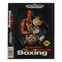 Evander Holyfield Signed "Evander Holyfield's "Real Deal" Boxing" Sega Genesis Game Cover (Beckett) at PristineAuction.com