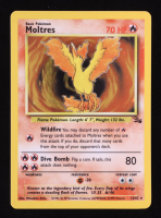 Moltres 1999 Pokemon Fossil Unlimited #27 Holo at PristineAuction.com