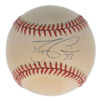 David Justice Signed OAL Baseball (PSA) at PristineAuction.com