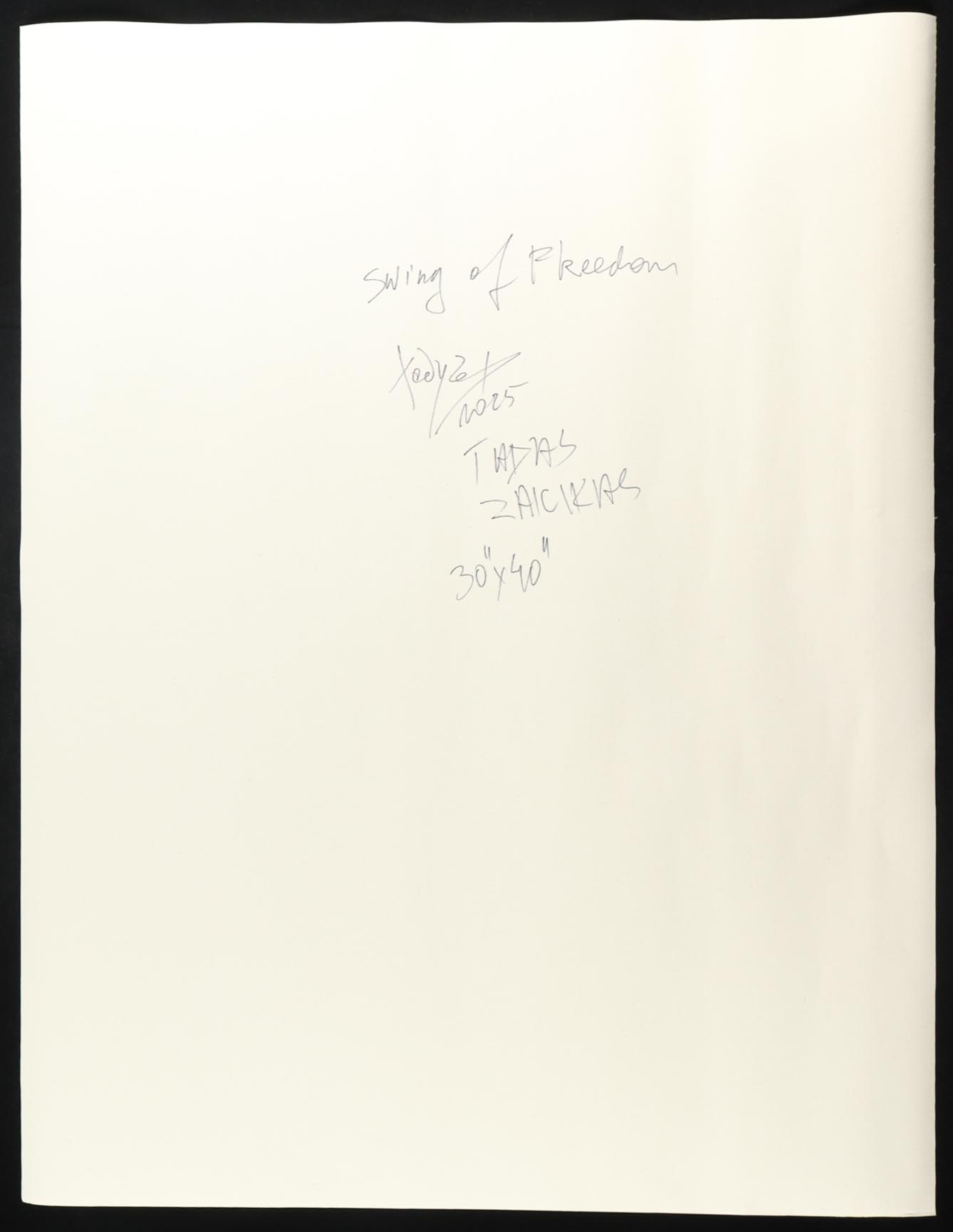 "Swing of Freedom" 2025 34x44 Original Painting on Canvas by Tadas Zaicikas | TedyZet (Zaicikas) at PristineAuction.com "Swing of Freedom" 2025 34x44 Original Painting on Canvas by Tadas Zaicikas | TedyZet (Zaicikas) at PristineAuction.com