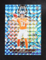 Bo Nix 2024 Panini Prizm Mosaic Blue Reactive #312 RC at PristineAuction.com