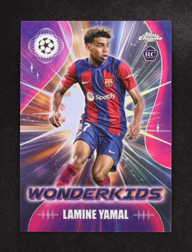 Lamine Yamal 2024 Topps Chrome Wonderkids #WK-3 RC at PristineAuction.com Lamine Yamal 2024 Topps Chrome Wonderkids #WK-3 RC at PristineAuction.com