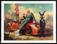 "Playground of Power: Superman Edition" 2025 34x44 Original Painting on Canvas by Tadas Zaicikas | TedyZet (Zaicikas) at PristineAuction.com