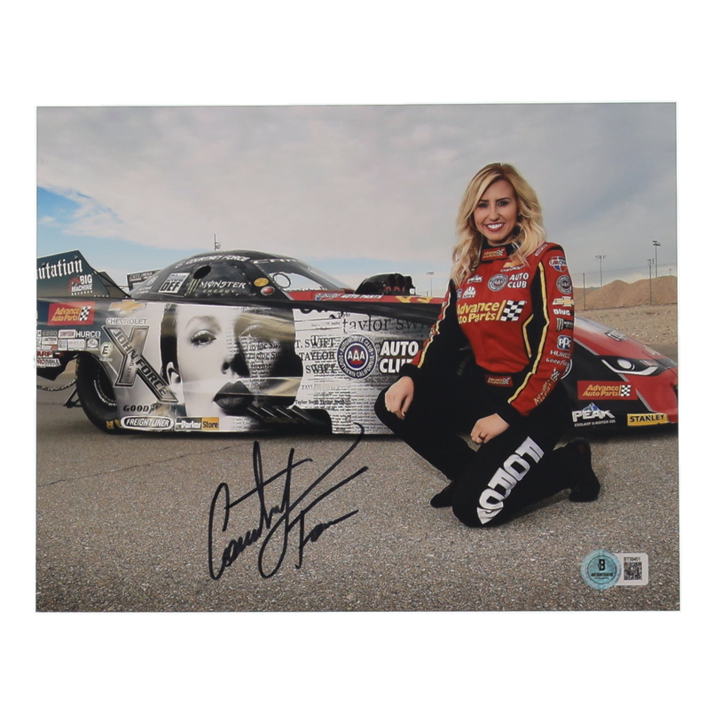 Courtney Force Signed NHRA 8x10 Photo (Beckett) at PristineAuction.com Courtney Force Signed NHRA 8x10 Photo (Beckett) at PristineAuction.com