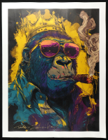 "Cigar Crown #5" 2025 34x44 Original Painting on Canvas by Tadas Zaicikas | TedyZet (Zaicikas) at PristineAuction.com