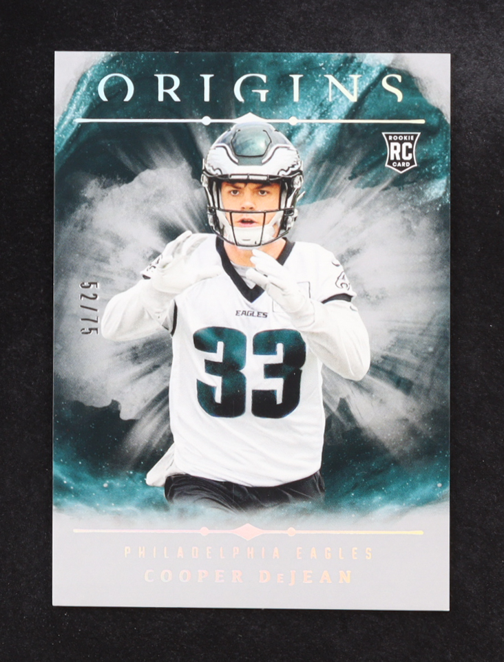 Cooper DeJean 2024 Panini Origins #127 RC #52/75 at PristineAuction.com Cooper DeJean 2024 Panini Origins #127 RC #52/75 at PristineAuction.com