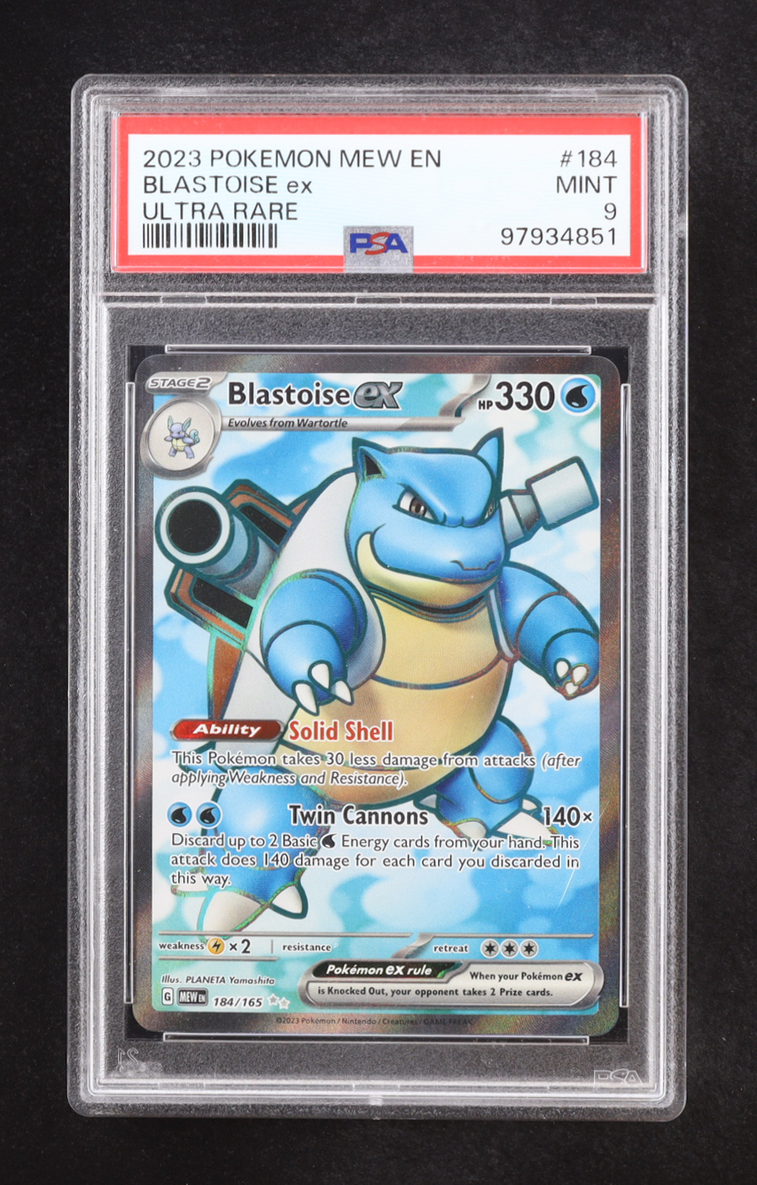 Blastoise ex 2023 Pokemon Scarlet and Violet 151 #184 (PSA 9) at PristineAuction.com Blastoise ex 2023 Pokemon Scarlet and Violet 151 #184 (PSA 9) at PristineAuction.com