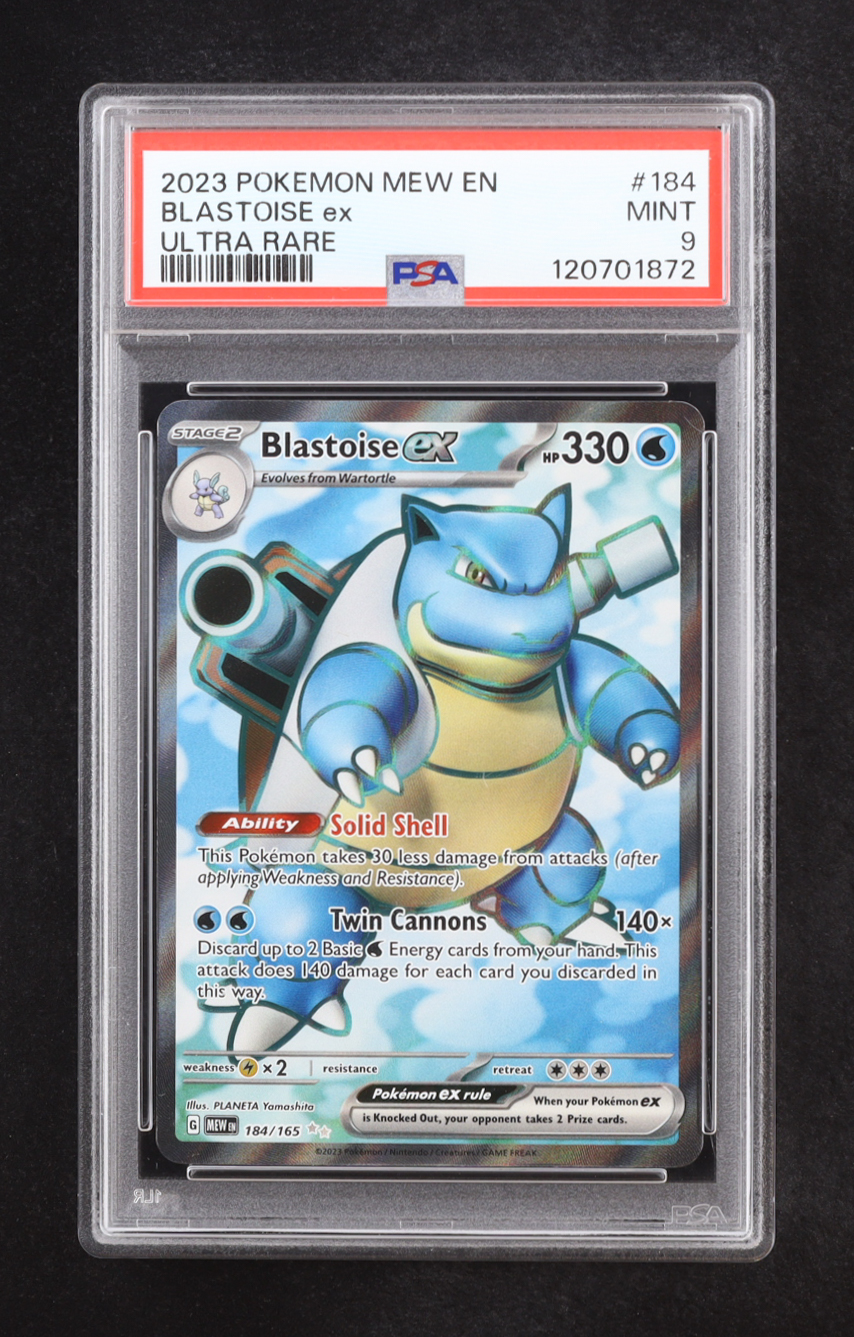Blastoise ex 2023 Pokemon Scarlet and Violet 151 #184 (PSA 9) at PristineAuction.com Blastoise ex 2023 Pokemon Scarlet and Violet 151 #184 (PSA 9) at PristineAuction.com