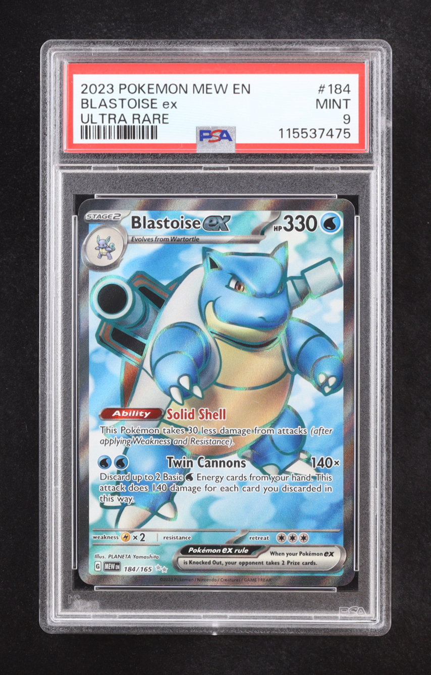 Blastoise ex 2023 Pokemon Scarlet and Violet 151 #184 (PSA 9) at PristineAuction.com Blastoise ex 2023 Pokemon Scarlet and Violet 151 #184 (PSA 9) at PristineAuction.com