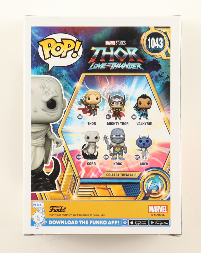 Christian Bale Signed "Thor: Love & Thunder" #1043 Gorr Bobble-Head Funko Pop! Vinyl Figure (Beckett) at PristineAuction.com Christian Bale Signed "Thor: Love & Thunder" #1043 Gorr Bobble-Head Funko Pop! Vinyl Figure (Beckett) at PristineAuction.com