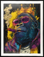"Cigar Crown #6" 2025 34x44 Original Painting on Canvas by Tadas Zaicikas | TedyZet (Zaicikas) at PristineAuction.com