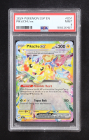 Pikachu ex 2024 Pokemon Scarlet and Violet Surging Sparks #057 (PSA 9) at PristineAuction.com