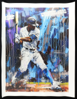 "Yankee Thunder" 2025 44x44 Original Painting on Canvas by Tadas Zaicikas | TedyZet (Zaicikas) at PristineAuction.com