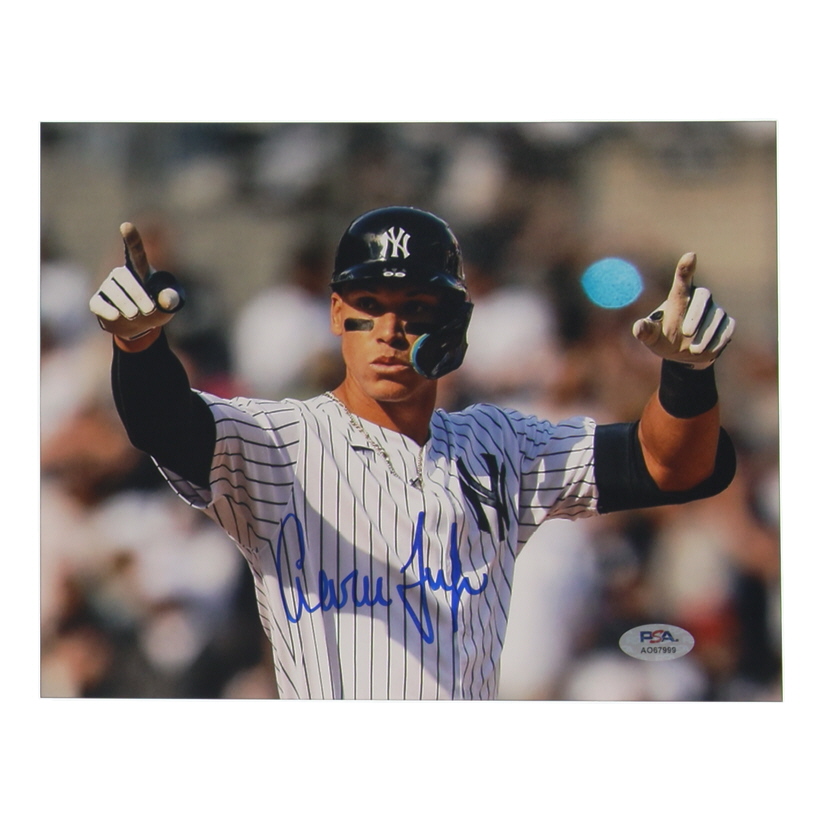 Aaron Judge Signed Yankees 8x10 Photo (PSA) at PristineAuction.com Aaron Judge Signed Yankees 8x10 Photo (PSA) at PristineAuction.com