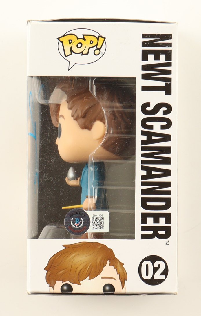 Eddie Redmayne Signed "Fantastic Beasts and Where to Find Them" #02 Newt Scamander Funko Pop! Vinyl Figure (Beckett) at PristineAuction.com Eddie Redmayne Signed "Fantastic Beasts and Where to Find Them" #02 Newt Scamander Funko Pop! Vinyl Figure (Beckett) at PristineAuction.com