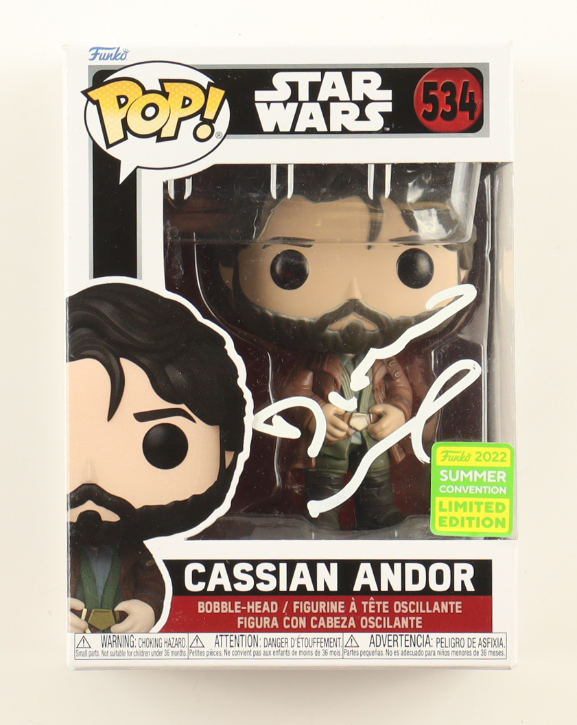 Diego Luna Signed "Star Wars" #534 Cassian Andor Bobble-Head Funko Pop! Vinyl Figure (JSA) at PristineAuction.com Diego Luna Signed "Star Wars" #534 Cassian Andor Bobble-Head Funko Pop! Vinyl Figure (JSA) at PristineAuction.com