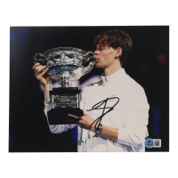 Jannik Sinner Signed 8x10 Photo (Beckett) at PristineAuction.com