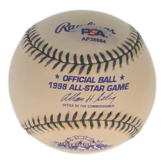 Nolan Ryan Signed 1998 All-Star Game Logo Baseball (PSA) at PristineAuction.com Nolan Ryan Signed 1998 All-Star Game Logo Baseball (PSA) at PristineAuction.com