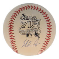 Nolan Ryan Signed ONL Hank Aaron 25th Anniversary Logo Baseball (PSA) at PristineAuction.com