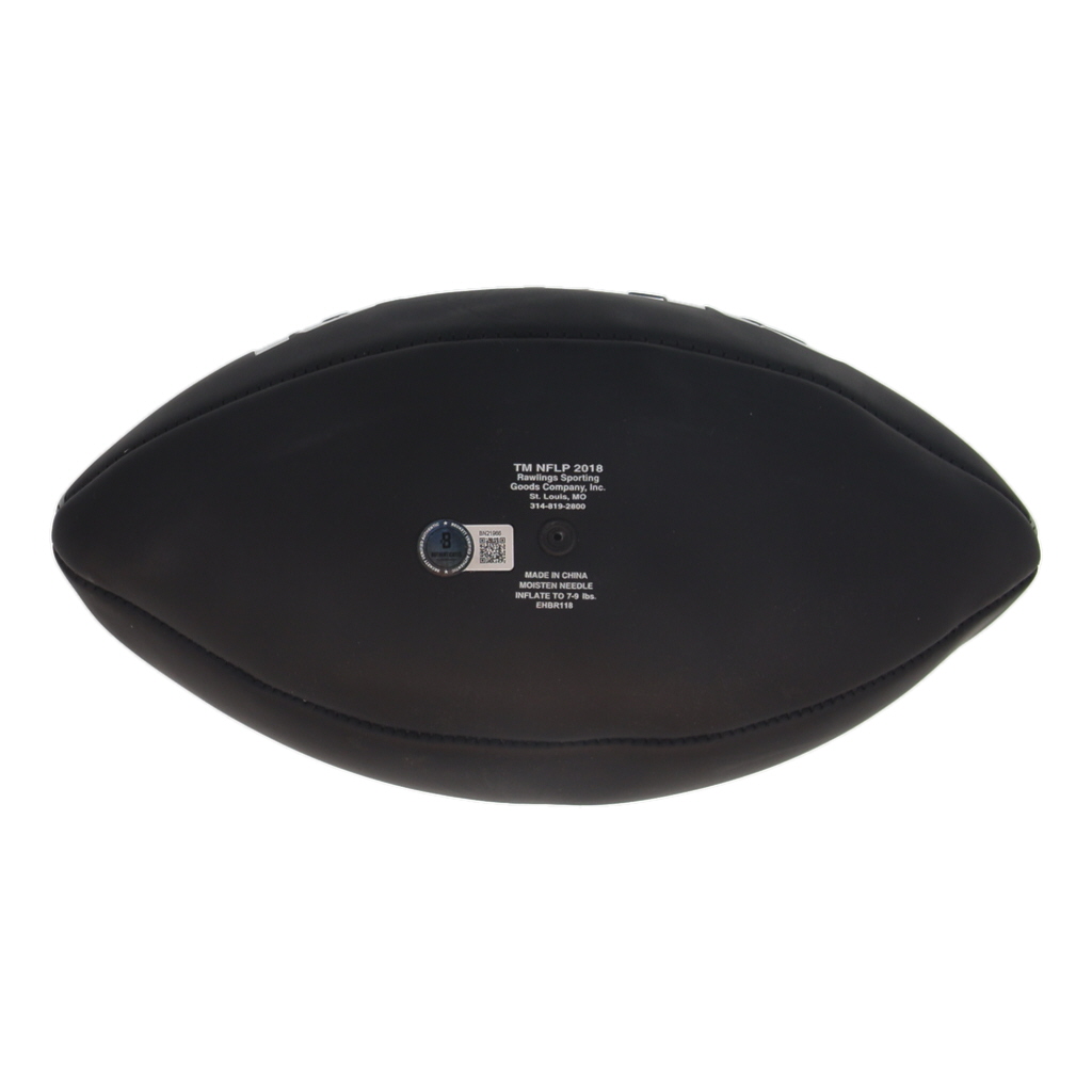 Bill Romanowski Signed Raiders Logo Football (Beckett) | Pristine Auction