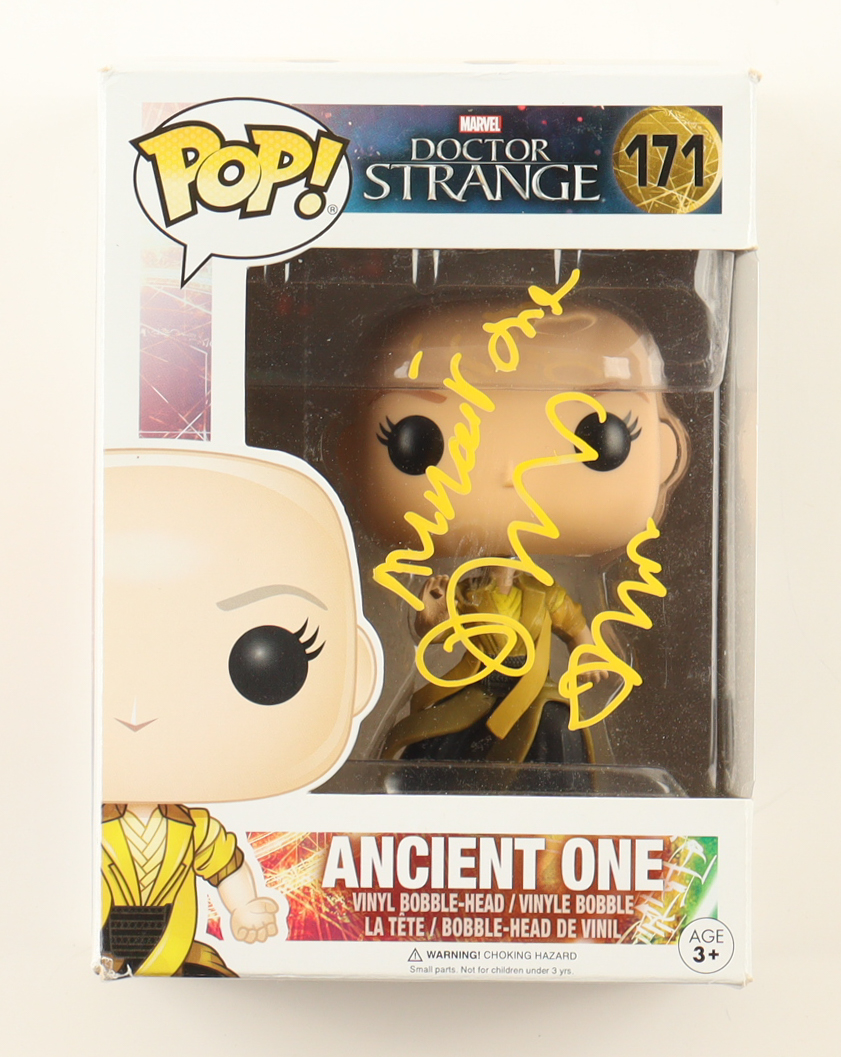 Tilda Swinton Signed "Doctor Strange" #171 Ancient One Bobble-Head Funko Pop! Vinyl Figure Inscribed "Ancient One" (Beckett) at PristineAuction.com Tilda Swinton Signed "Doctor Strange" #171 Ancient One Bobble-Head Funko Pop! Vinyl Figure Inscribed "Ancient One" (Beckett) at PristineAuction.com