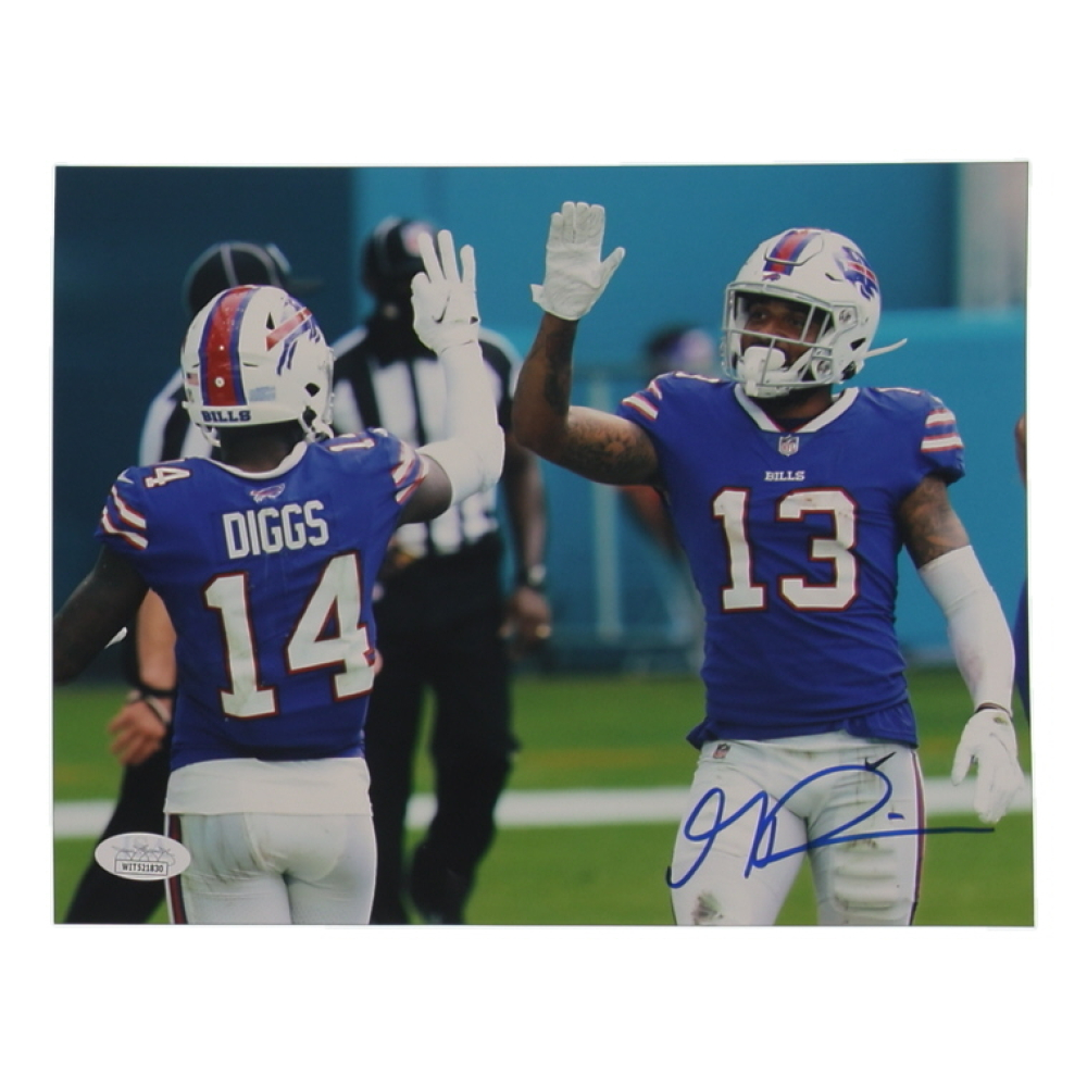 Gabe Davis Signed Bills 8x10 Photo (JSA) at PristineAuction.com