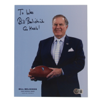 Bill Belichick Signed North Carolina Tar Heels 8x10 Photo Inscribed "Go Heels!" (Beckett) at PristineAuction.com