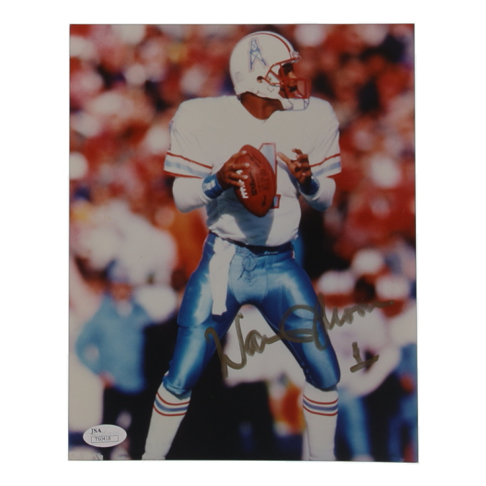 Warren Moon Signed Oilers 8x10 Photo (JSA) at PristineAuction.com