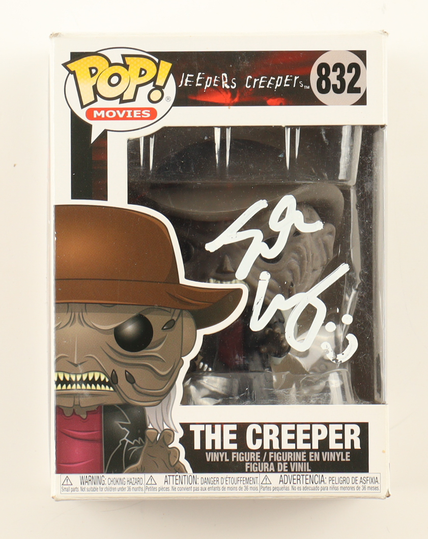 Justin Long Signed "Jeepers Creepers" #832 The Creeper Funko Pop! Vinyl Figure (Beckett) (See Description) at PristineAuction.com Justin Long Signed "Jeepers Creepers" #832 The Creeper Funko Pop! Vinyl Figure (Beckett) (See Description) at PristineAuction.com