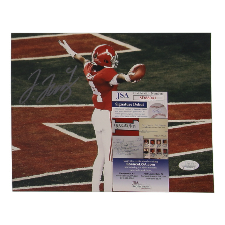 Jerry Jeudy Signed Alabama Crimson Tide 8x10 Photo (JSA) at PristineAuction.com Jerry Jeudy Signed Alabama Crimson Tide 8x10 Photo (JSA) at PristineAuction.com