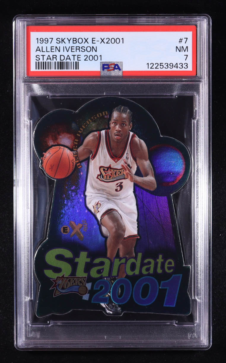 Allen Iverson 1997-98 E-X2001 Star Date 2001 #7 (PSA 7) at PristineAuction.com Allen Iverson 1997-98 E-X2001 Star Date 2001 #7 (PSA 7) at PristineAuction.com