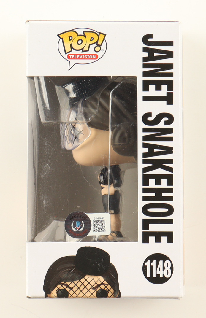 Aubrey Plaza Signed "Parks and Recreation" #1148 Janet Snakehole Funko Pop! Vinyl Figure (Beckett) at PristineAuction.com Aubrey Plaza Signed "Parks and Recreation" #1148 Janet Snakehole Funko Pop! Vinyl Figure (Beckett) at PristineAuction.com