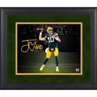 Jordan Love Packers Custom Framed Spotlight Photo at PristineAuction.com