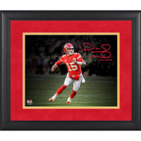 Patrick Mahomes II Chiefs Custom Framed Spotlight Photo at PristineAuction.com