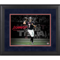 C.J. Stroud Texans Custom Framed Spotlight Photo at PristineAuction.com