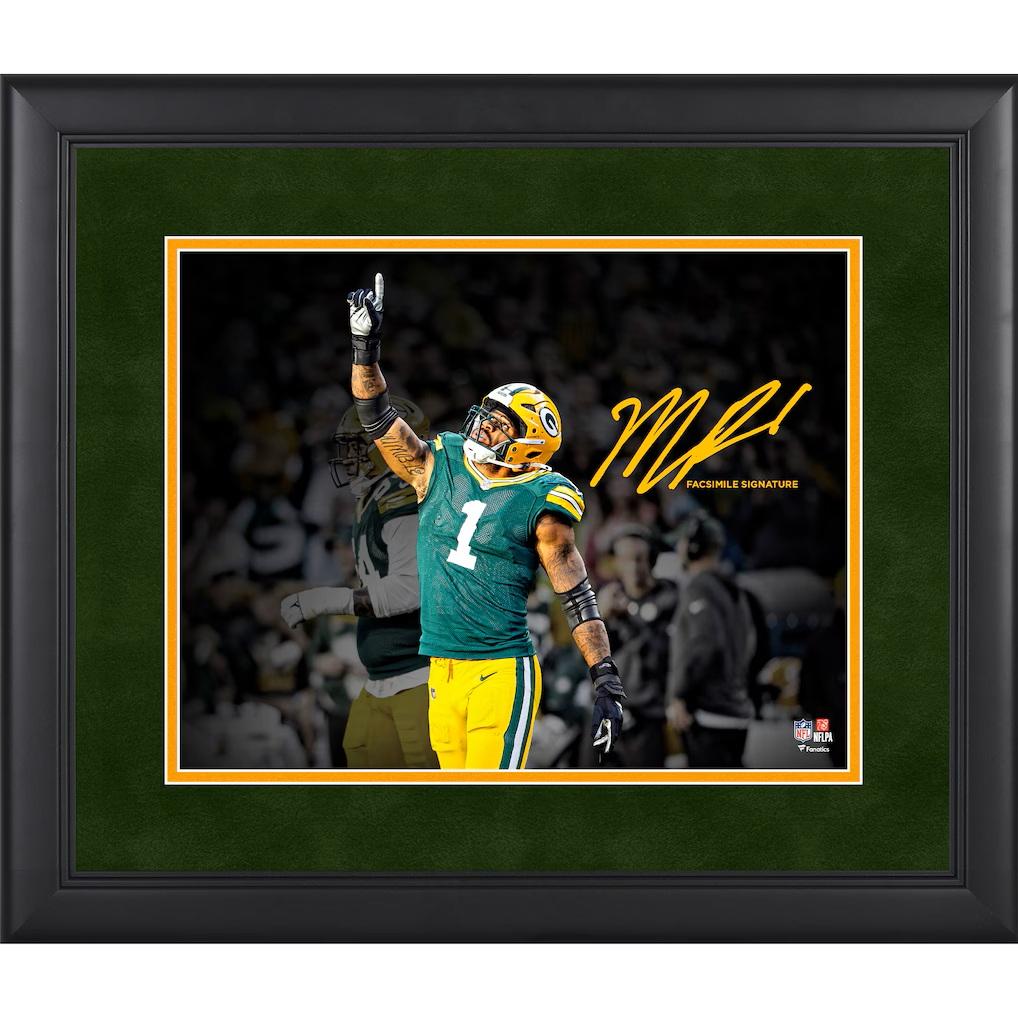 Micah Parsons Packers Custom Framed Spotlight Photo at PristineAuction.com Micah Parsons Packers Custom Framed Spotlight Photo at PristineAuction.com