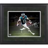 A.J. Brown Eagles Custom Framed Spotlight Photo at PristineAuction.com