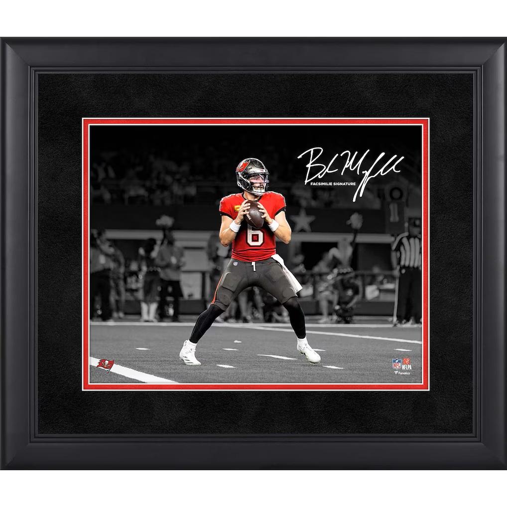 Baker Mayfield Bucccaneers Custom Framed Spotlight Photo at PristineAuction.com Baker Mayfield Bucccaneers Custom Framed Spotlight Photo at PristineAuction.com