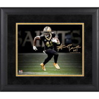 Alvin Kamara Saints Custom Framed Spotlight Photo at PristineAuction.com