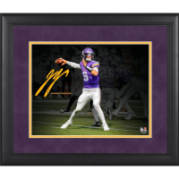 J.J. McCarthy Vikings Custom Framed Spotlight Photo at PristineAuction.com